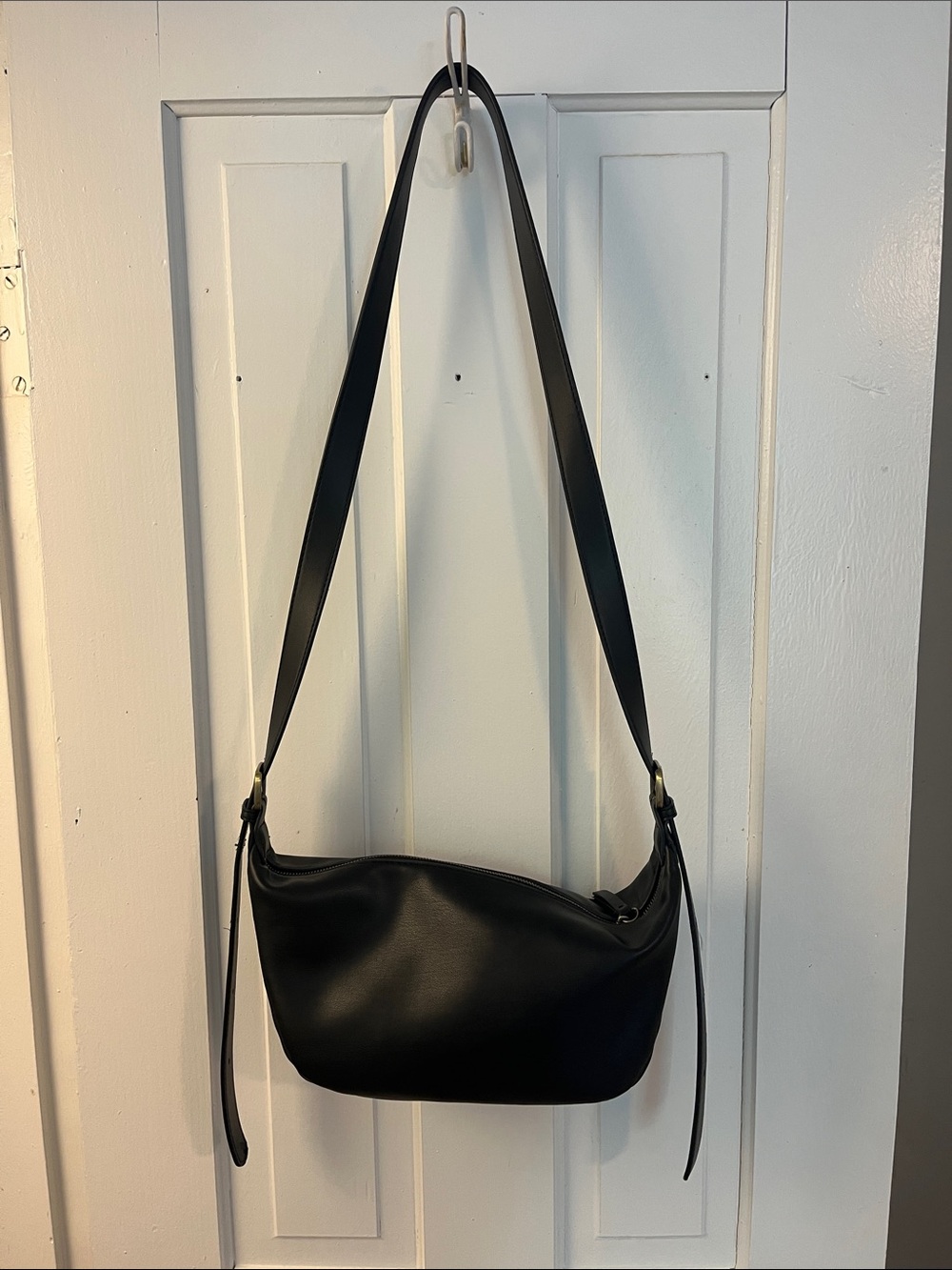 Classic Black Shoulder Bag with adjustable straps